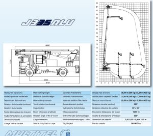 j335alu pagliero piattaforma usata