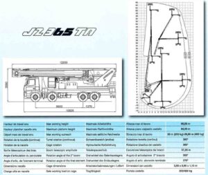 J2365 ta piattaforma usata in vendita multitel